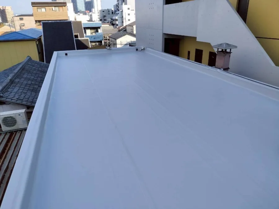 大阪市住之江区 A 様邸｜屋上シート防水工事（施工後）