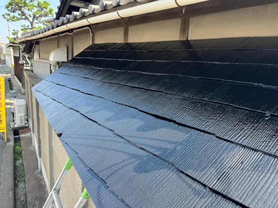 大阪府和泉市 O様邸｜1F庇 カラーベスト塗装（施工後）